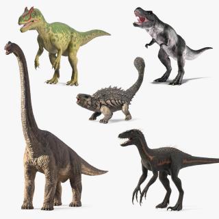 Rigged Dinosaurs Collection 8 3D model