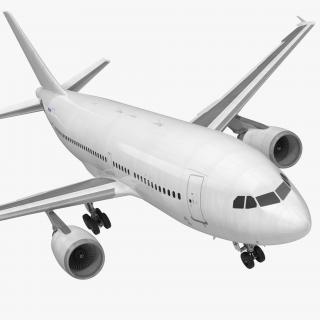 3D model Airbus A310-300 Generic Rigged