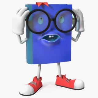 3D model Blue Book Character Weary Pose