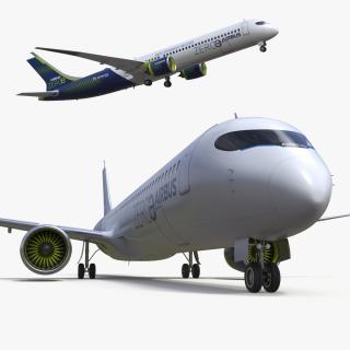 3D Airbus ZEROe Turbofan 2 model