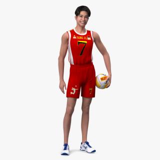 3D model Chinese Volleyball Player