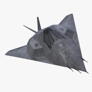 3D model Military Stealth Aircraft in Flight