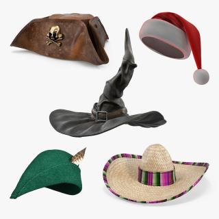 3D model Costume Hats Collection 3