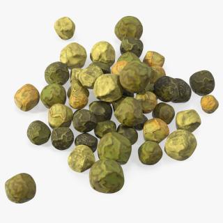 3D Dried Green Peppercorns model