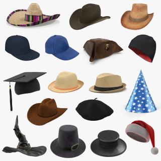 Hats 3D Models Collection 3 3D