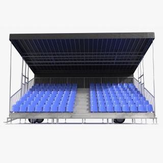 3D model Tribunes with Roof 2