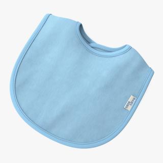 3D Blue Baby Bib model