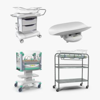 3D Newborn Equipment Collection model