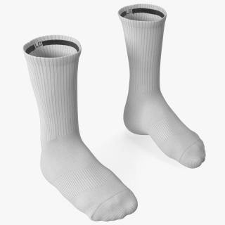 3D Long Socks Nike Grey on The Foot Standing