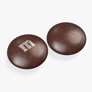 3D model M and Ms Candy Brown