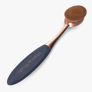 Concealer Oval Brush Fur 3D model