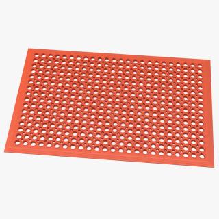 Rubber Door Mat Red 3D model