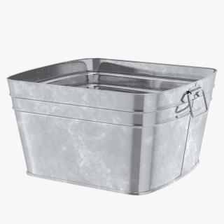 3D Galvanized Square Tub