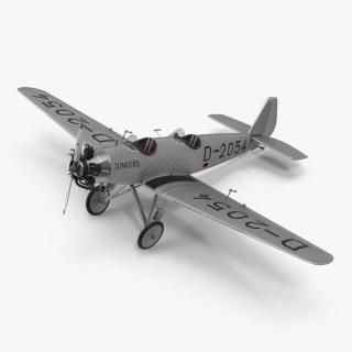 3D model Junkers A50 Junior Airplane Replica