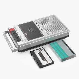 3D model Deck Recorder with Tape and Box Set