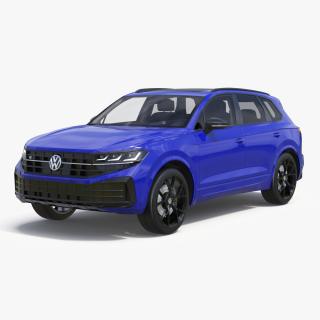 3D Volkswagen Touareg 2024 Blue model