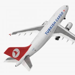 3D model Airbus A310-300F Cargo Aircraft Turkish Cargo