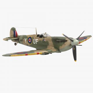 Supermarine Spitfire Rigged 3D