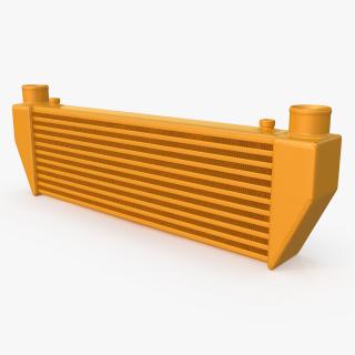 Mishimoto Gold Car Intercooler Up Side Pipes 3D model