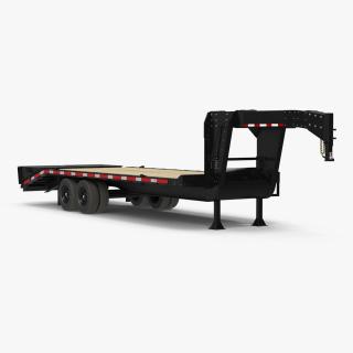 3D Gooseneck Hauler Pickup Trailer