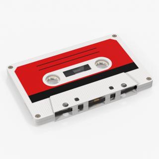 3D Vintage Blank Audio Cassette Tape model