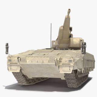 3D Puma German IFV Military Tank Sandy Dirty Rigged model