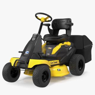 3D Riding Lawn-Mower Cub Cadet with Grass Collection Bag model