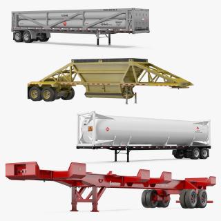 3D Trailers 3D Models Collection 5