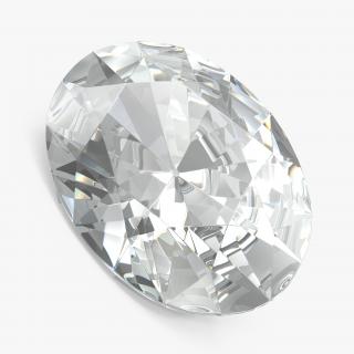 3D Oval Cut Diamond