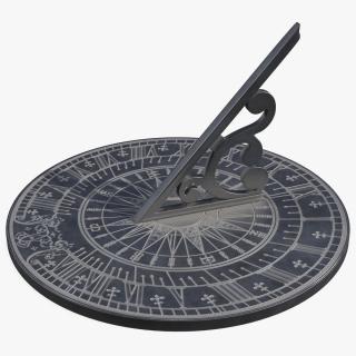 3D Vintage Horizontal Sundial