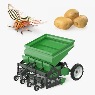 3D Potato Planting Collection