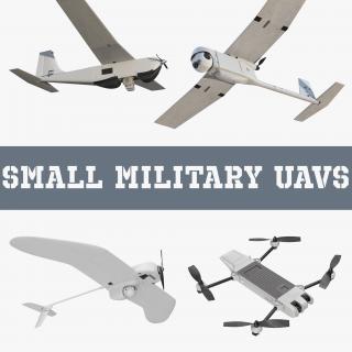 3D model Small Military UAVs Collection