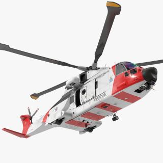 AgustaWestland AW101 Model 612 Norwegian Air Force Rigged 3D