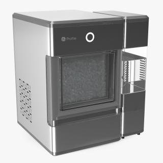 3D model GE Profile Opal Countertop Nugget Ice Maker Silver