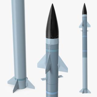 3D Interceptor Rocket model