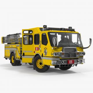 3D Fire Apparatus E-One Quest Wyoming Rigged