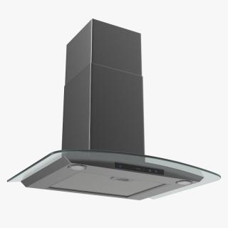 Inox Stainless Steel Cooker Hood 3D