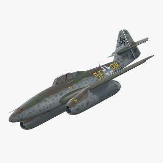 3D Fighter Aircraft Messerschmitt Me 262 Schwalbe Rigged model