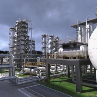 3D Oil Refining Facility