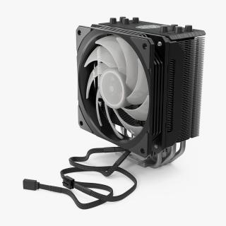 Cooler Master Hyper 212 RGB Black Edition CPU Cooler 3D