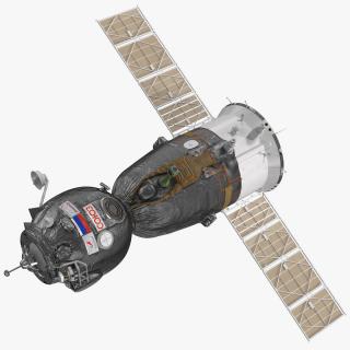 3D Soyuz MS Manned Spacecraft