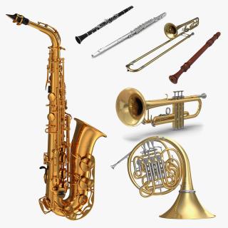 Wind Instruments Collection 3 3D model