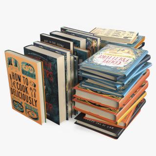 3D Books Stack