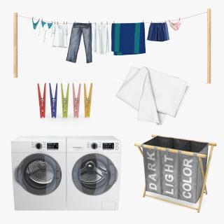 3D model Laundry Collection 4