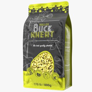 Hulled Buckwheat Package 3D model