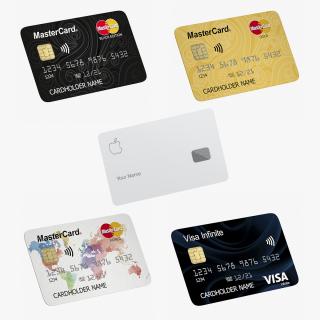 3D model Credit Cards Collection 3