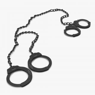 3D Combined Slave Handcuffs and Leg Irons model