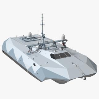 3D M80 Stiletto Stealth Naval Ship