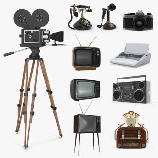 3D model Retro Electronics 3D Models Collection 3