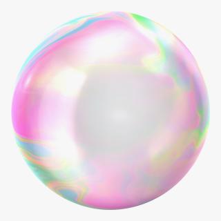 3D model Soap Bubble Burst Stage 1